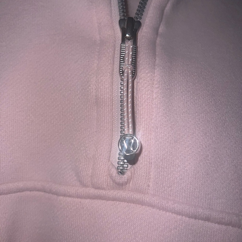 LULULEMON “STRAWBERRY MILKSHAKE” SCUBA Oversized Half-Zip Hoodie SIZE XL/XXL - Picture 3 of 3